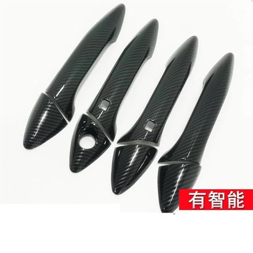 Cubierta de manija de puerta exterior en ABS estilo carbono para Hyundai Elantra 2012-2016 2