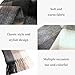 GXIHOUSLGC Fashion Fringe Colorful Plaid Scarf for Women - Thick Plaid Scarf with Tassels for Warmth & Style | Ideal for Travel