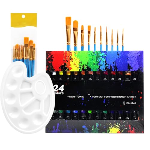 Kit de viaje ad - Paneles de pintura para artistas portátiles | Suministros de acuarela creativos para principiantes aficionados, caja de arte compacta para niños amigos que dibujan actividades