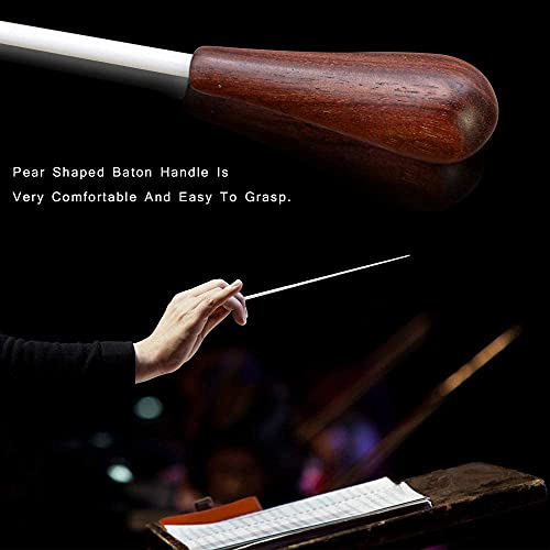 JISKGH Music Batons Music Concert Batons Wooden Handle Orchestra Batons with Batons Case - Image 6