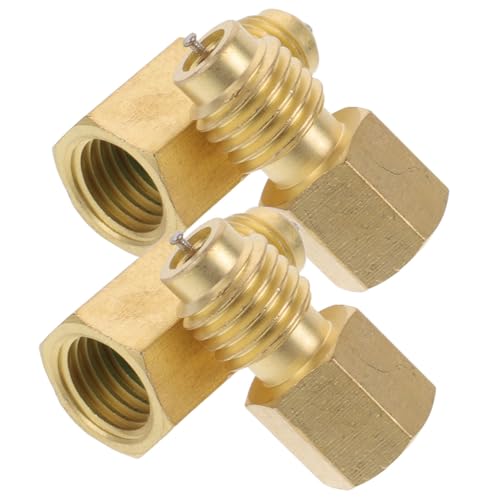 Adaptadores para aire acondicionado de auto OUNONA, 2 pares, conectores robustos para sistema de refrigeración, fácil instalación, compatibles con múltiples modelos de automóvil miniatura 1