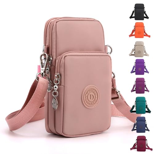 Pequenas bolsas transversais para mulheres, mini bolsas de celular carteiras de pulso bolsa de ombro bolsa de braço bolsa de viagem, rosa, Small, Bolsa transversal pequena