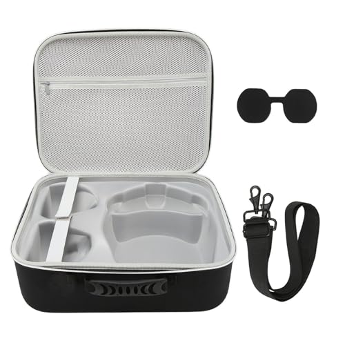 Estuche Rígido de Transporte para PS VR2, Estuche de Viaje de Doble Capa EVA con Correa Ajustable, Se Adapta a Accesorios de Controladores de Auriculares 15.94x13x6.3in para Almacenamiento
