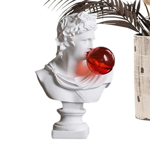 David-Büstenstatue, einzigartige Statue aus Harz, David, blasenfrei, dekorative Schreibtisch-Kunststatue, multifunktional, wasserdicht, Heimdekoration