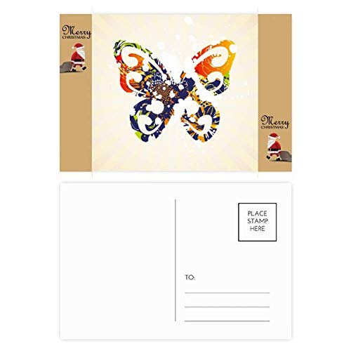Cartes postales papillons fleurs de qualité supérieure lot de 20 style graffiti Noël