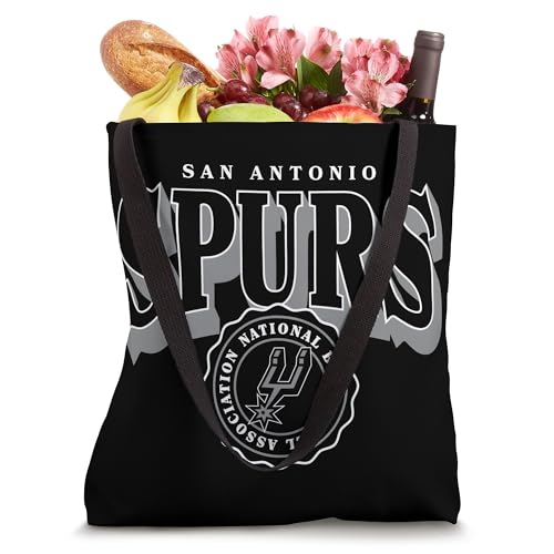 Tote NBA San Antonio Spurs negro y plata miniatura 4