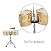 Ktaxon Timbales Instrument 13 Inch & 14 Inch Timbales Drum Set, Timbales kit with Outstanding Tone, Classic Finish, Strong Durability and Full Equipment (Gold)