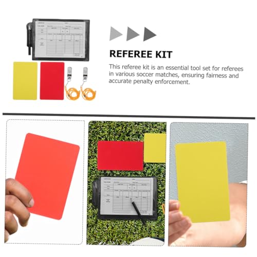 Kit Completo de Árbitro de Fútbol con Tarjetas y Silbato miniatura 6