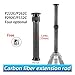 Tripod Center Column CarbonFiber Tube Professional Extension Rod 1/4 to 3/8 Screw Thread Suitable for Digital DSLR Tripod Extender Rod