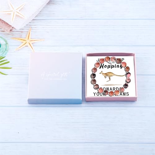 Fullrainbow Kangaroo bracelet for Women Kangaroo Gifts for Kangaroo Lover Stainless steel Kangaroo Pendant Bracelet Kangaroo Spirit Animal Gifts for Women2