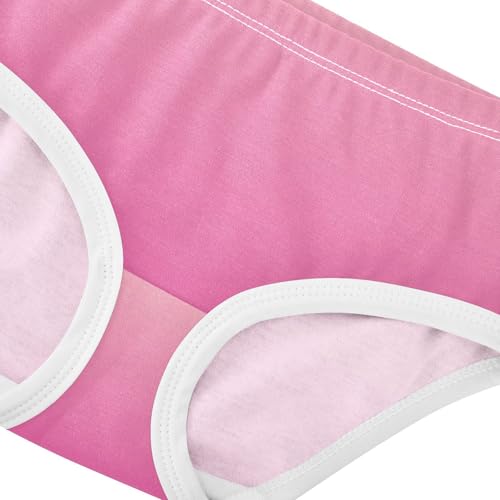 Joisal Blush Pink Camellia Gradient Cute Panties Girl Girls Underwear Toddler Cotton Flower Undies Kids Briefs 2t4
