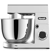 HOWORK Stand Mixer,10+p Speeds With 5.5QT Stainless Steel Bowl,Dough Hook, Wire Whip & Beater,for...