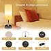 Honesorn Bedside Lamp with USB Port, Table Lamp for Bedroom, Nightstand Lamp with 3 Prong AC Outlet, Linen Fabric Lampshade, Small Desk Lamp for Living Room and Office, LED Bulb Included