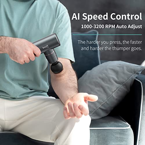 Mini Massagepistole, Tragbare leise Massagepistole für Muskelmassage mit 3200 U/min Motor, Max Standkraft von 14kg, kompaktes Handmassagegerät für Sport, Büro, Zuhause, Geschenke für Männer/Frauen - Image 3