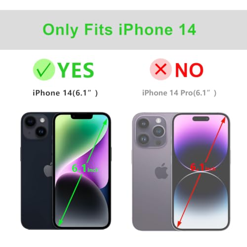 Étui iPhone 14 cuir véritable housse portefeuille à fermoir magnétique
