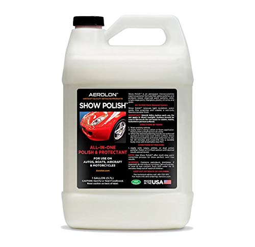 Aerolon Show Polish Cera Líquida Automotiva com Polidor e Selante para Pintura, Frasco de 3,8 L
