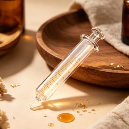 Kisangel 5-częściowy zestaw do napełniania strzykawek do perfum: 5 ml dozownik do perfum podróżnych - ekstraktor do dekantacji zapachu - mała strzykawka do aplikatora oleju lub kleju