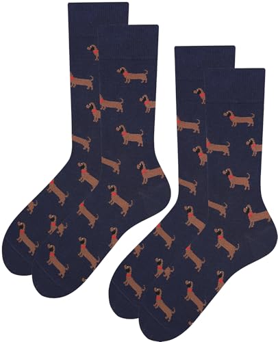 TODO Colores Calcetines divertidos con estampados - Multicolores, coloridos, locos para la alegría de vivir, 44-46