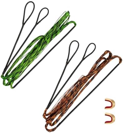 Deerseeker Archery Bowstring Set with 2 Nocking Points Dacron Recurve Bow String Replacement 12, 14, 16 Strands for Traditional Longbow Bow Shooting 48-70 inches Deerseeker Archery Bowstring Set with 2 Nocking Points Dacron Recurve Bow String Replacement 12, 14, 16 Strands for Traditional Longbow Bow Shooting 48-70 inches