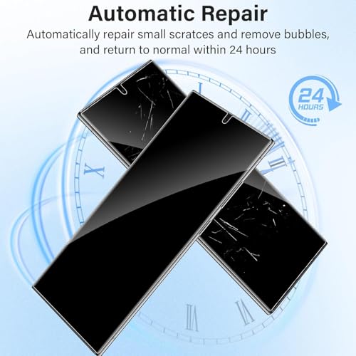 Image of ZARALA Privacy Hydrogel Screen Protector for Samsung Galaxy S25 Ultra 5G Anti-Spy Flexible TPU Private Protective Film, Anti-Scratch Anti-Peeping Ultra-Thin Soft Hydrogel Protective Film