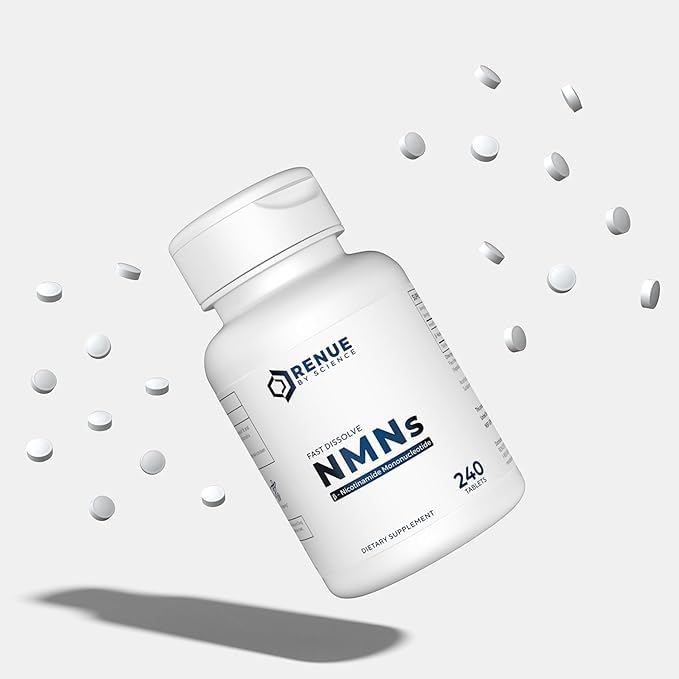 Renue By Science NMN Supplement | 240 Chewable Vegetarian Tablets - 125mg Nicotinamide Mononucleotide per Serving | Lemon Flavour - Manufactured in The USA Third-Party Tested | High Strength Herbal Supplement | Clean Label Ayurvedic Wellness-image-4