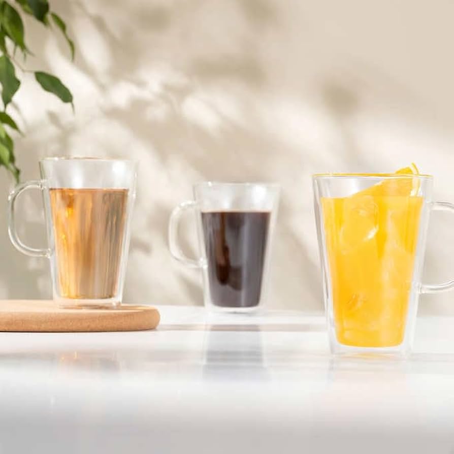 ミュージシャン RILY Bodum Double Wall Mug Bodum Bistro 2-Piece Double Wall Mug, Elegant and Functional