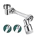 Ainiv 1080° Giratorio Aireador de Grifo, 2 Modos Ajustable Aireador Grifo Cocina, Grifo Universal Anti-Salpicadura Extensión para Grifo M22/M24 para Cocina Baño