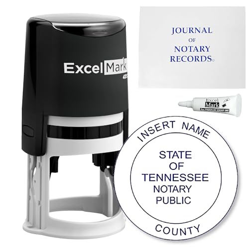 ExcelMark Self Inking Notary Stamp Kit - Tennessee