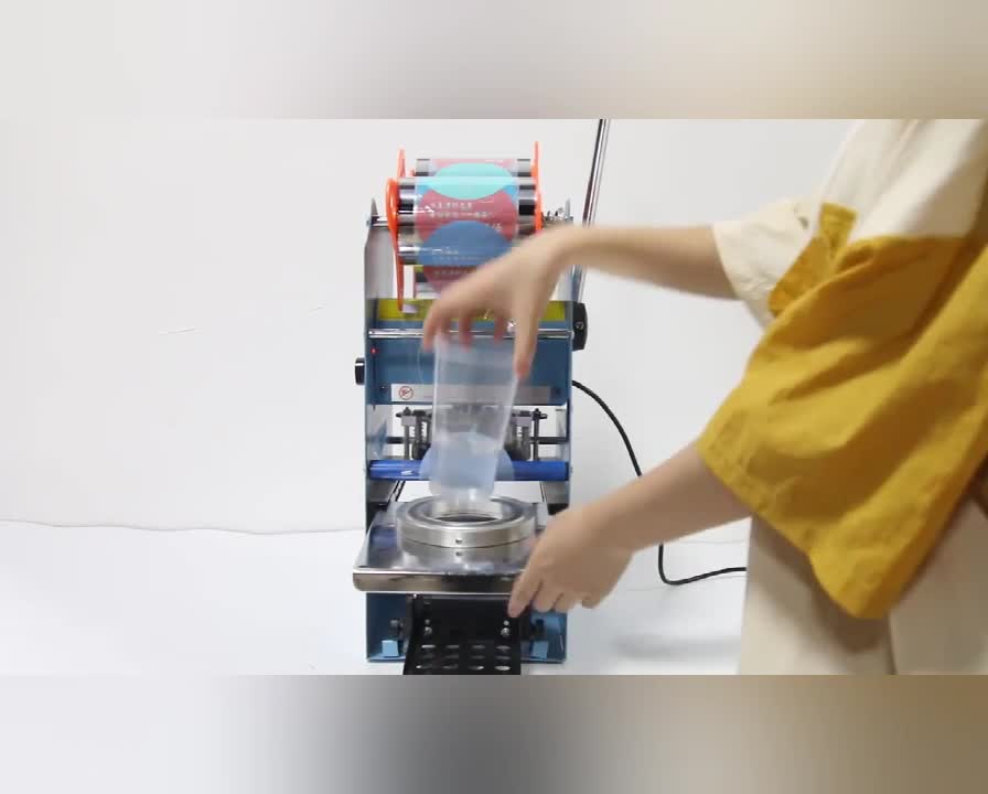 Milk-Tea Cup Sealing Machine 300W Manual Paper Cup Sealer Bubble Tea Cup Sealer for 90/95mm Diameter Cup(sealing machine)