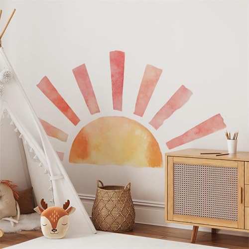 Sun Wall Stickers sacinora Yellow Sunshine vinilo removible 37.4x37.4 miniatura 4