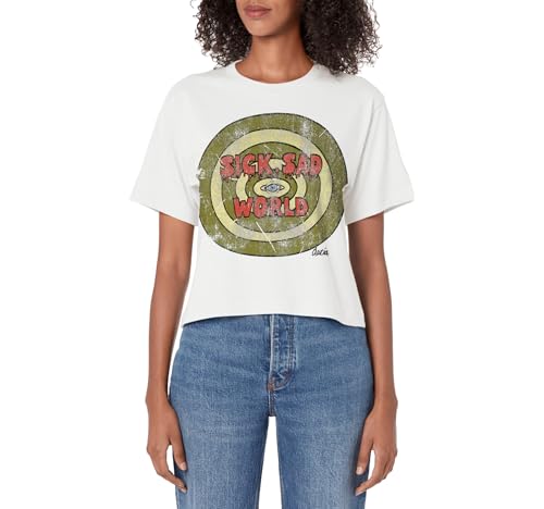 Daria Sick Sad World Inverted Logo Women's Crop Top