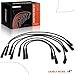 A-Premium Ignition Spark Plug Wires Set of 7 Compatible with BMW 325i 1988-1993, 325is 1988-1991, 325iX 1988-1991, 525i 1989-1990, 2.5L, Replace# 12121726037
