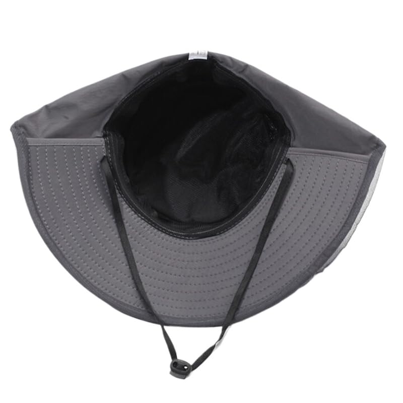 Cappello da Sole Esterno a Larga Tesa di Protezione UV Cappello da Pesca con Foro di Coda di Cavallo per lembo del Collo per Gli Uomini Protezione dal Sole UV Pesca/Giardinaggio/Nautica all'aperto