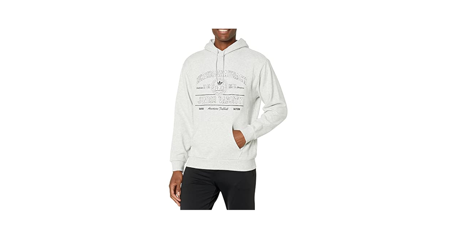 正品 adidas college hoodie アディダスパーカー/フーディ adidas Originals Men's College Hoodie, Light Grey Heather
