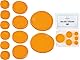 Meinl Cymbals Drum Honey Assortment — 12 Stück Dämpfer Gel Pads — verschiedene Größen — mit Box und Trennern — Drummer Geschenk für Trommeln und Becken — Schlagzeug Zubehör, Orange (MDHA)