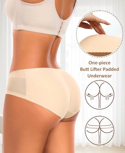Image of Werena Butt Lifter Panties for Women Padded Underwear | Seamless, Booty Pads, Butt Lifting Shapewear Briefs