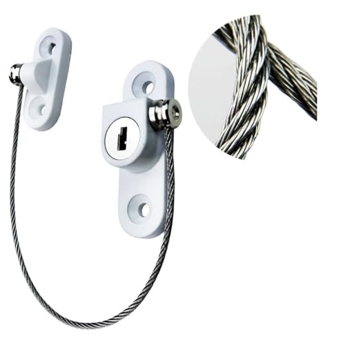 Serrure de réfrigérateur en acier inoxydable avec câble de protection robuste