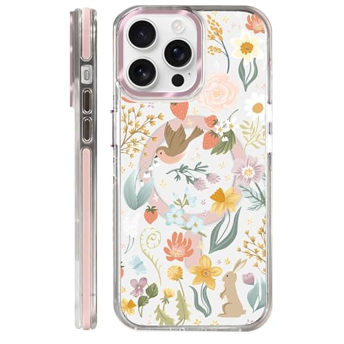 Coque magnétique iPhone 14 Pro Max anti-chocs compatible charge sans fil