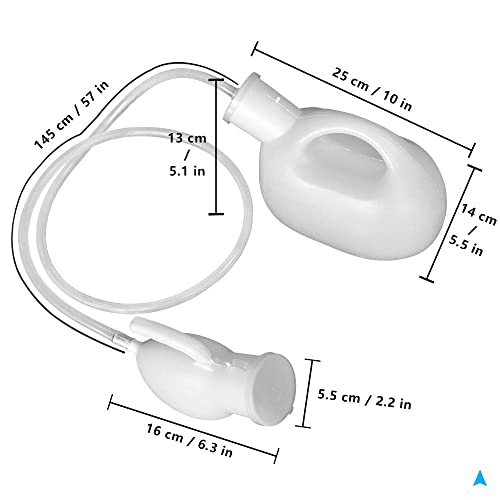 image for KEEPON Men's Urinal with Hand-held Portable Urine Cup 2000 ml Large Ca