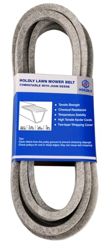 Holdly M154621 Deck Belt 1/2 x 146 Mower Belt for John Deere X300 X304 X310 Z245 with 48 inch Mower Deck Kevlar Aramid Belt for Lawn Mower