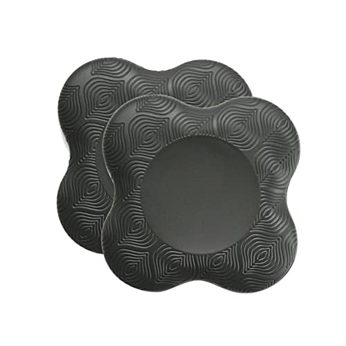 Kniekissen für Yoga, 2er Yoga Knieschoner Kissen Pu Extra Dicke Pads für Knie Ellbogen Handgelenke Hände Kopf Schaum Yoga Pilates Workout Knieschoner Cover