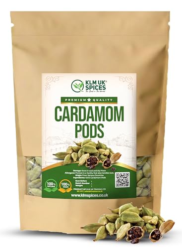 Whole Green Cardamom Pods Premium Quality Aromatic Cardamom Spice Natural Elaichi for Cooking Baking Chai & Coffee (50g)