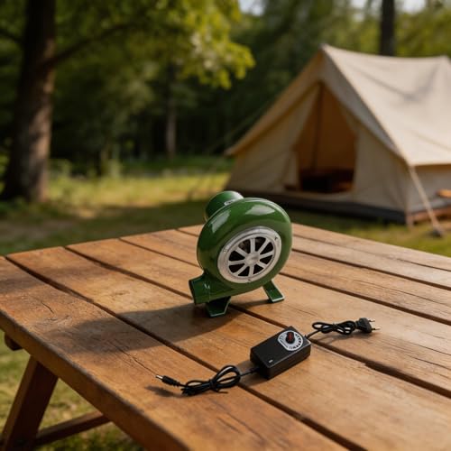 Ventilateur barbecue charbon 220V soufflet électrique de forge 80W réglable - 3