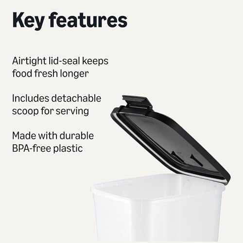 Amazon Basics Pet Food Storage Container 35lbs - Image 3