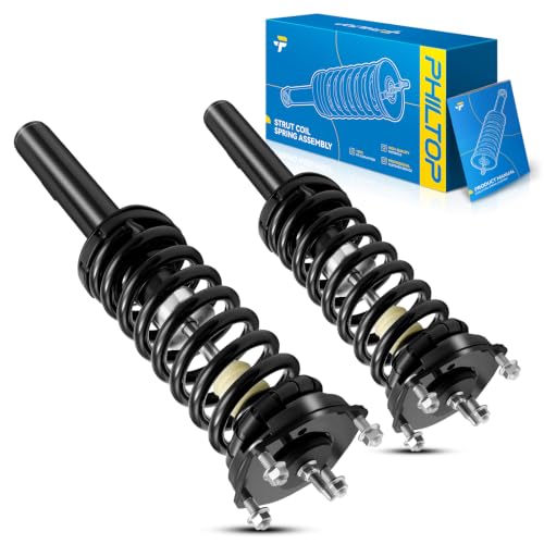 Image of PHILTOP Front Struts Assembly for 2006-2010 Commander 2006-2010 Grand Cherokee, 171377L /171377R Complete Struts and Shocks Absorber Assembly,Quick Suspension Loaded Struts with Coil Spring