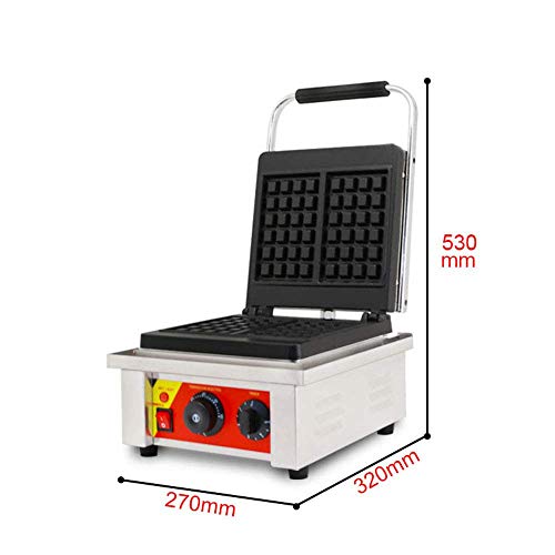 AISHANG 1500W Commercial 2-Slice Belgischer Waffeleisen Temperatur- und Zeitkontrolle Professioneller gedrehter Antihaft… – Bild 3