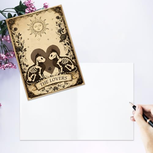 GVMGVM Romantic Tarot Cat Halloween Card for Him Her - image 4