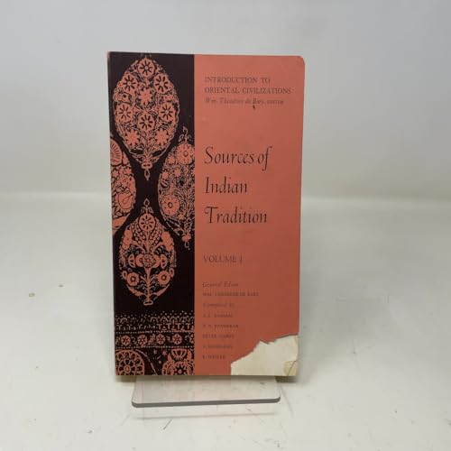 Sources of Indian Tradition, Vol. 1 B000O5Y0A2 Book Cover