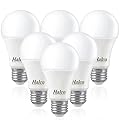 Halco ProLed Led Light Bulbs LED A19 Dimmable, Frosted 120V, 60W Equivalent Efficient 9W, 800 Lumen, 15000 Hours, E26, UL CRI 80 6 Pack (4000k Cool White)