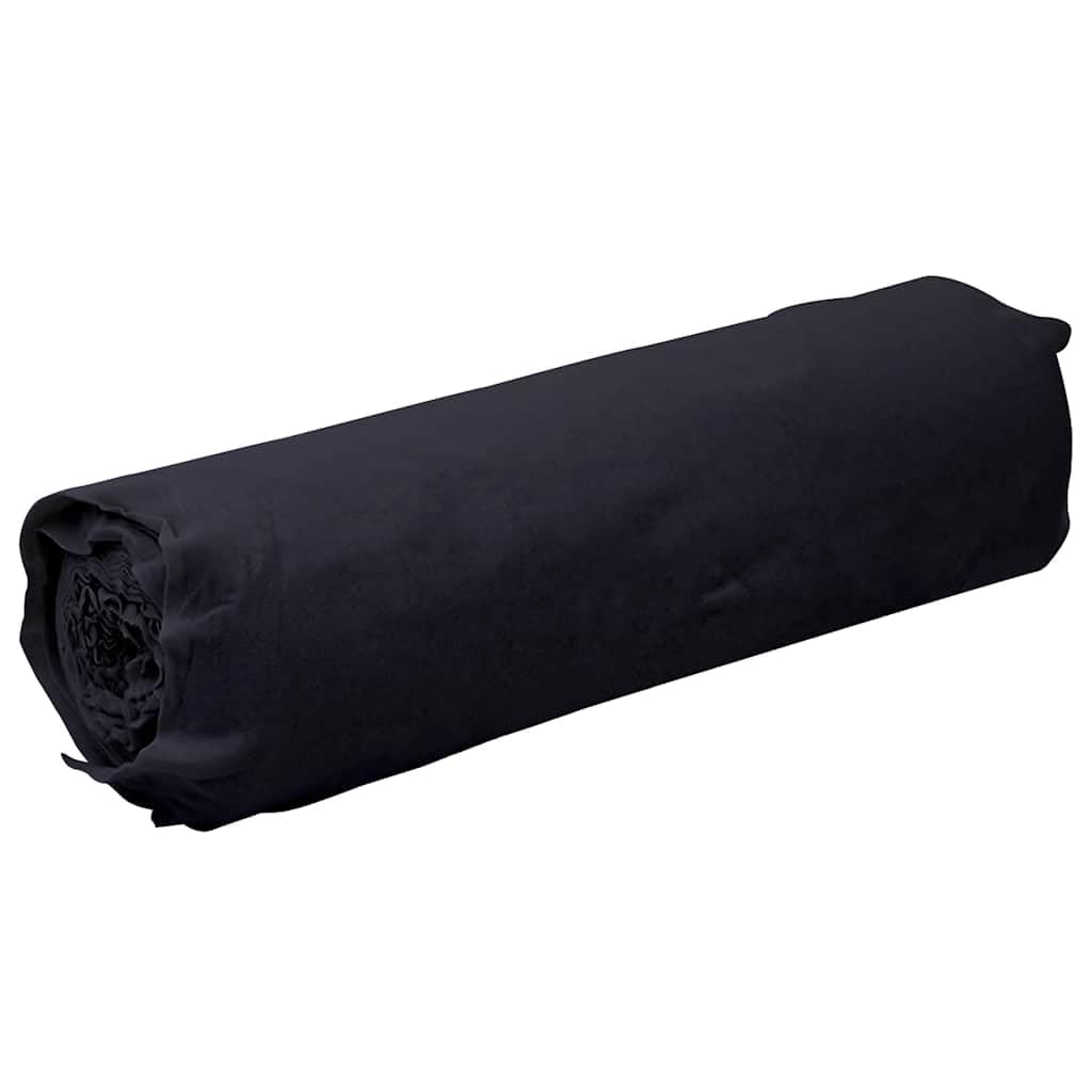 Geotextil Fieltro negro 1 x 10 m, 150 g/m², fibra de poliéster, resistente para trabajos de jardinería y drenaje